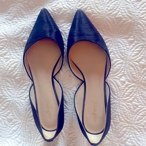J.M. Laughlin D’Orsay Flats Navy Blue Size 10